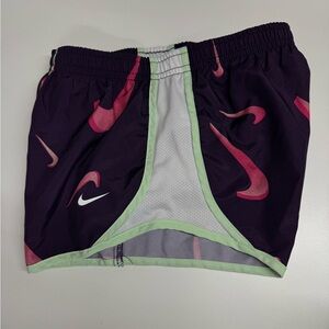 Nike Dark Purple Shorts with Pink Accents